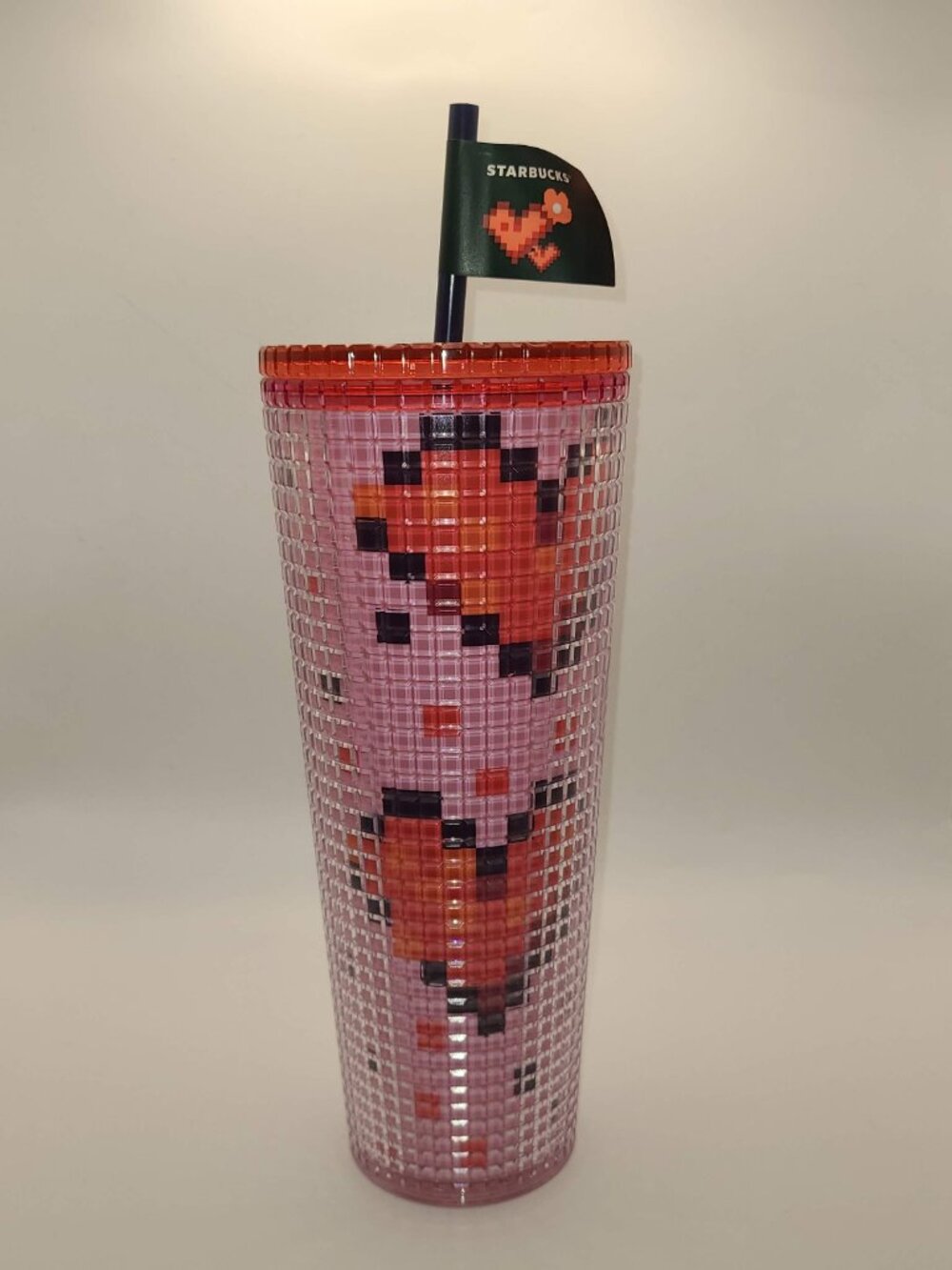 2025 Limited Pixel Heart 24 oz Starbucks Cup
